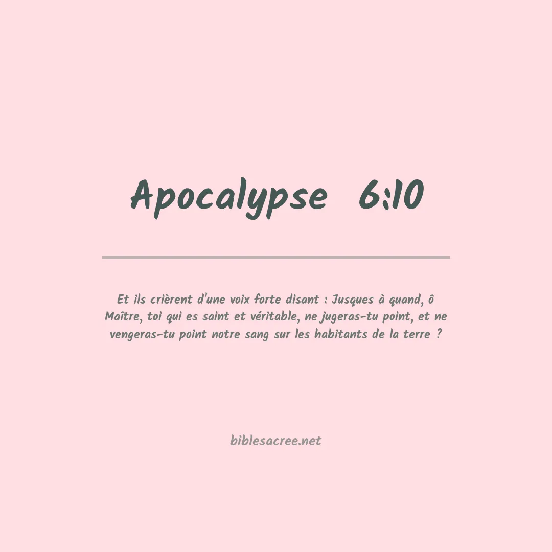 Apocalypse  - 6:10