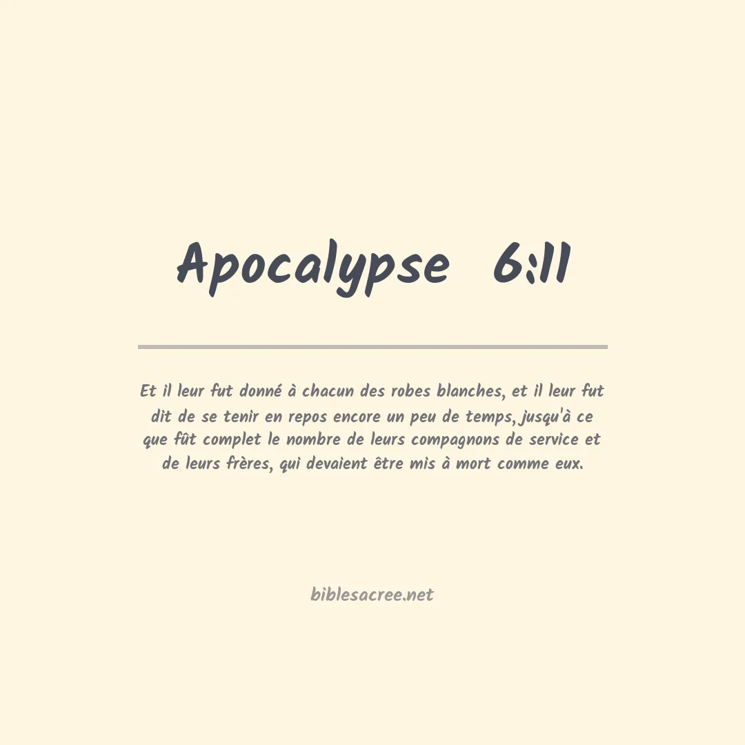 Apocalypse  - 6:11
