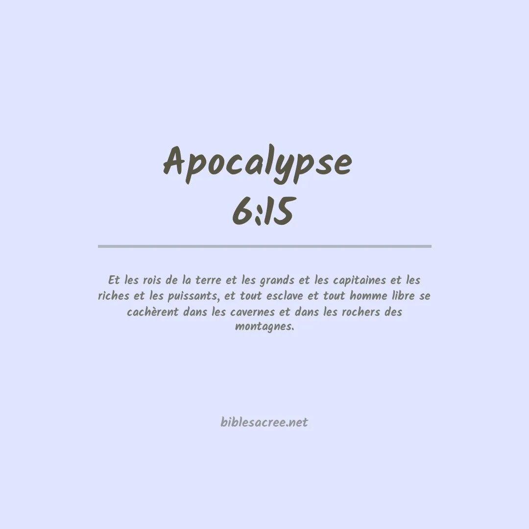 Apocalypse  - 6:15