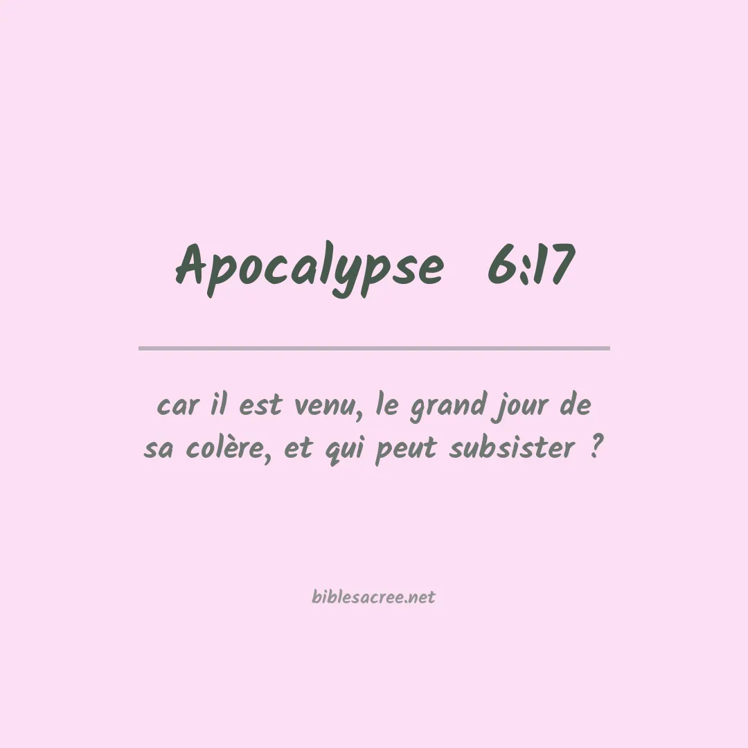 Apocalypse  - 6:17