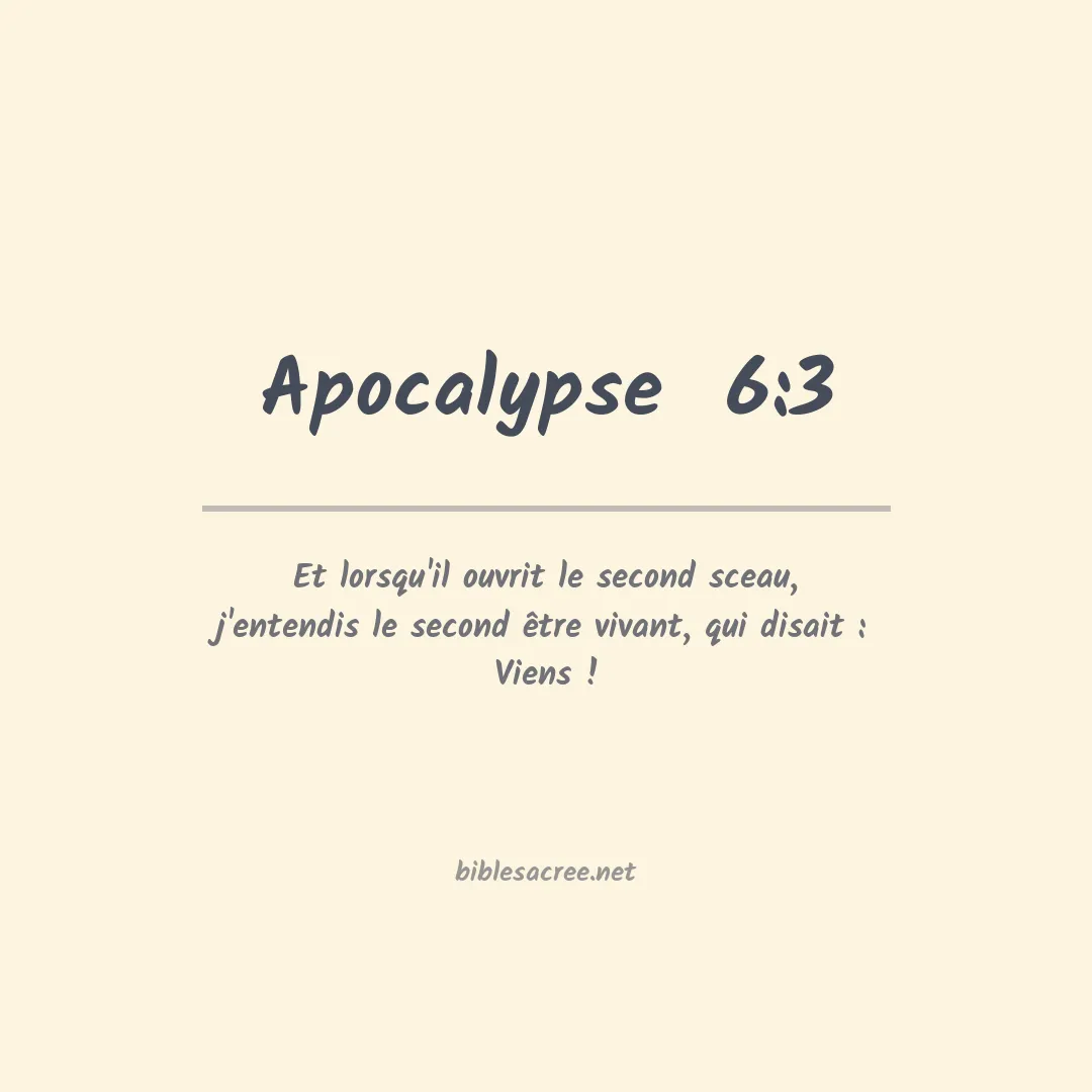 Apocalypse  - 6:3