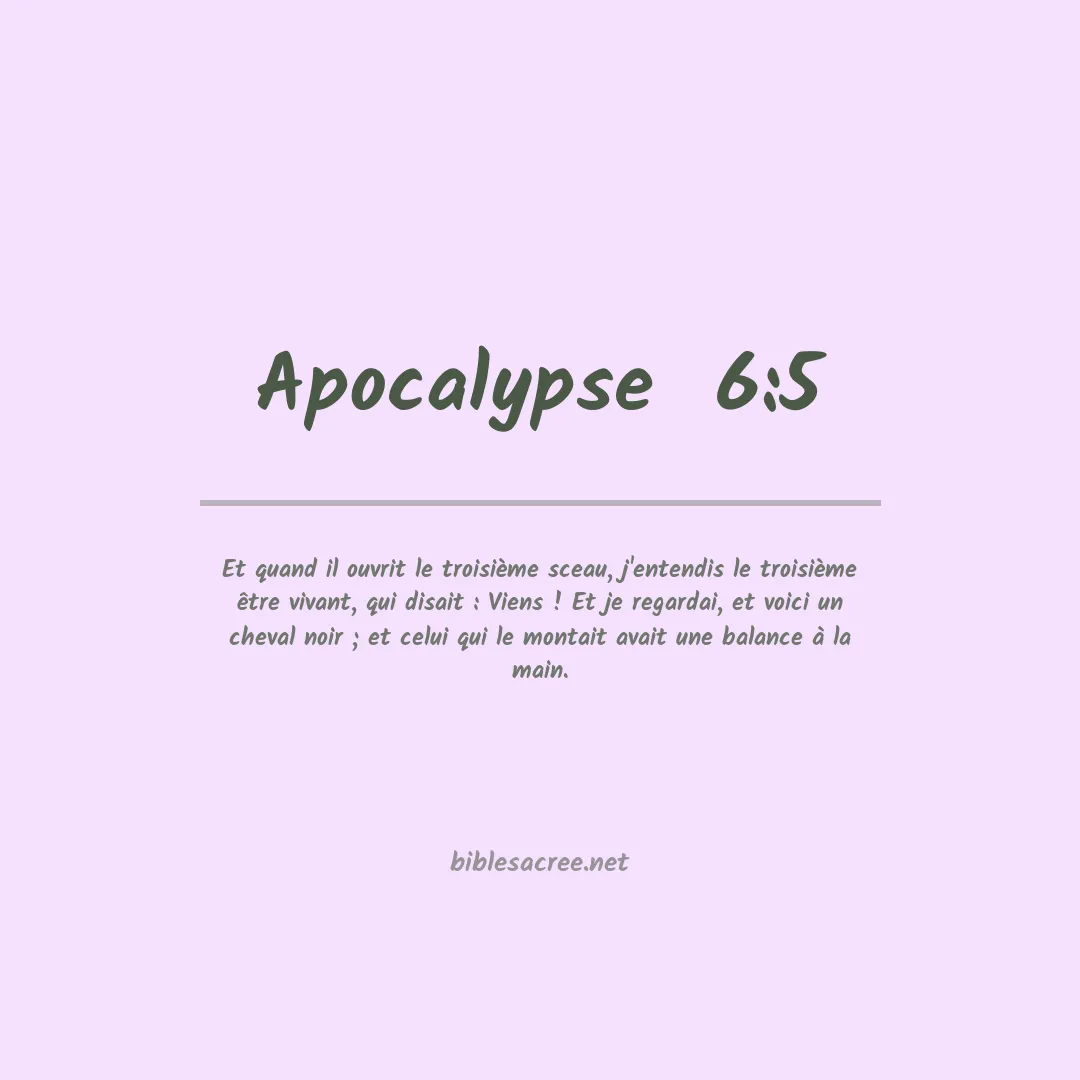 Apocalypse  - 6:5
