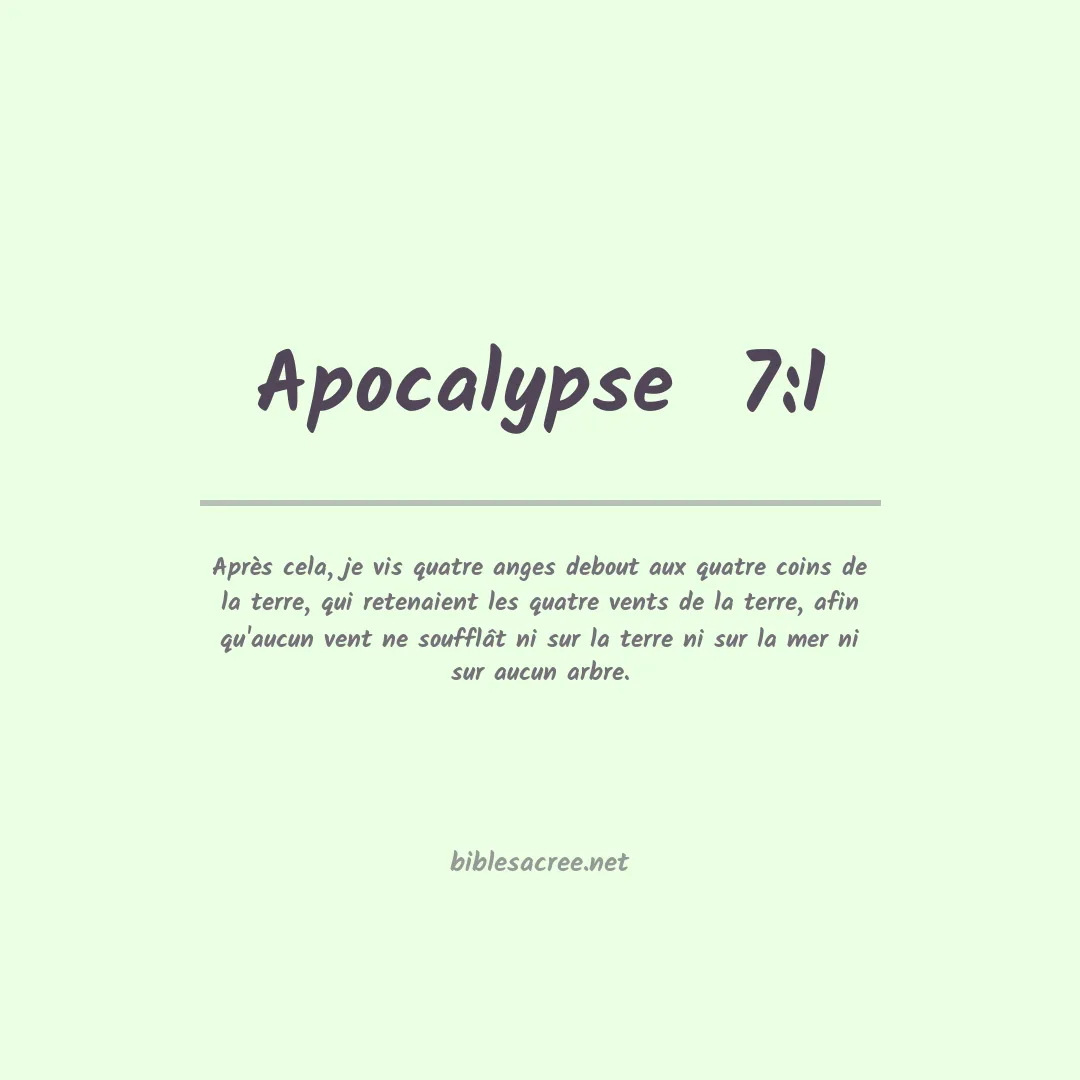 Apocalypse  - 7:1