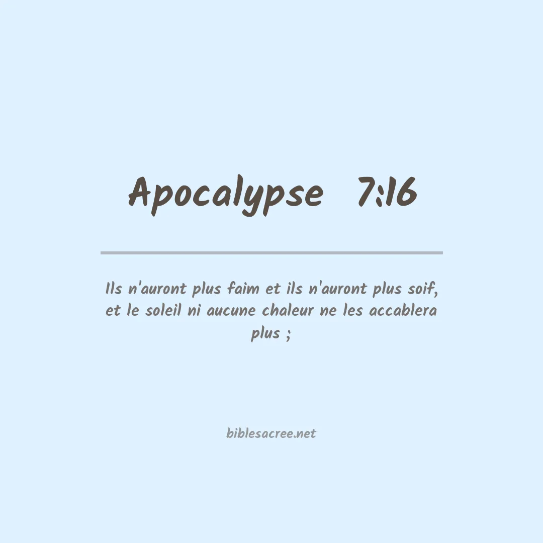 Apocalypse  - 7:16