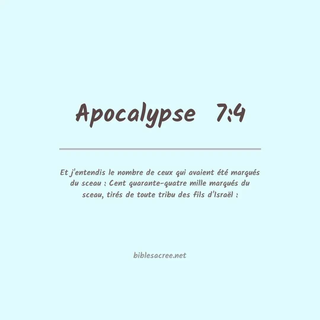 Apocalypse  - 7:4