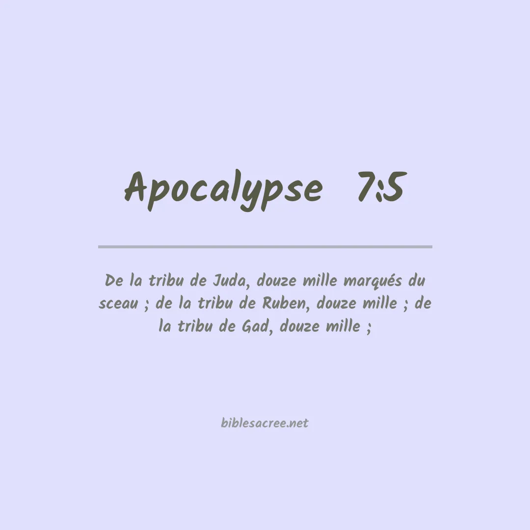 Apocalypse  - 7:5