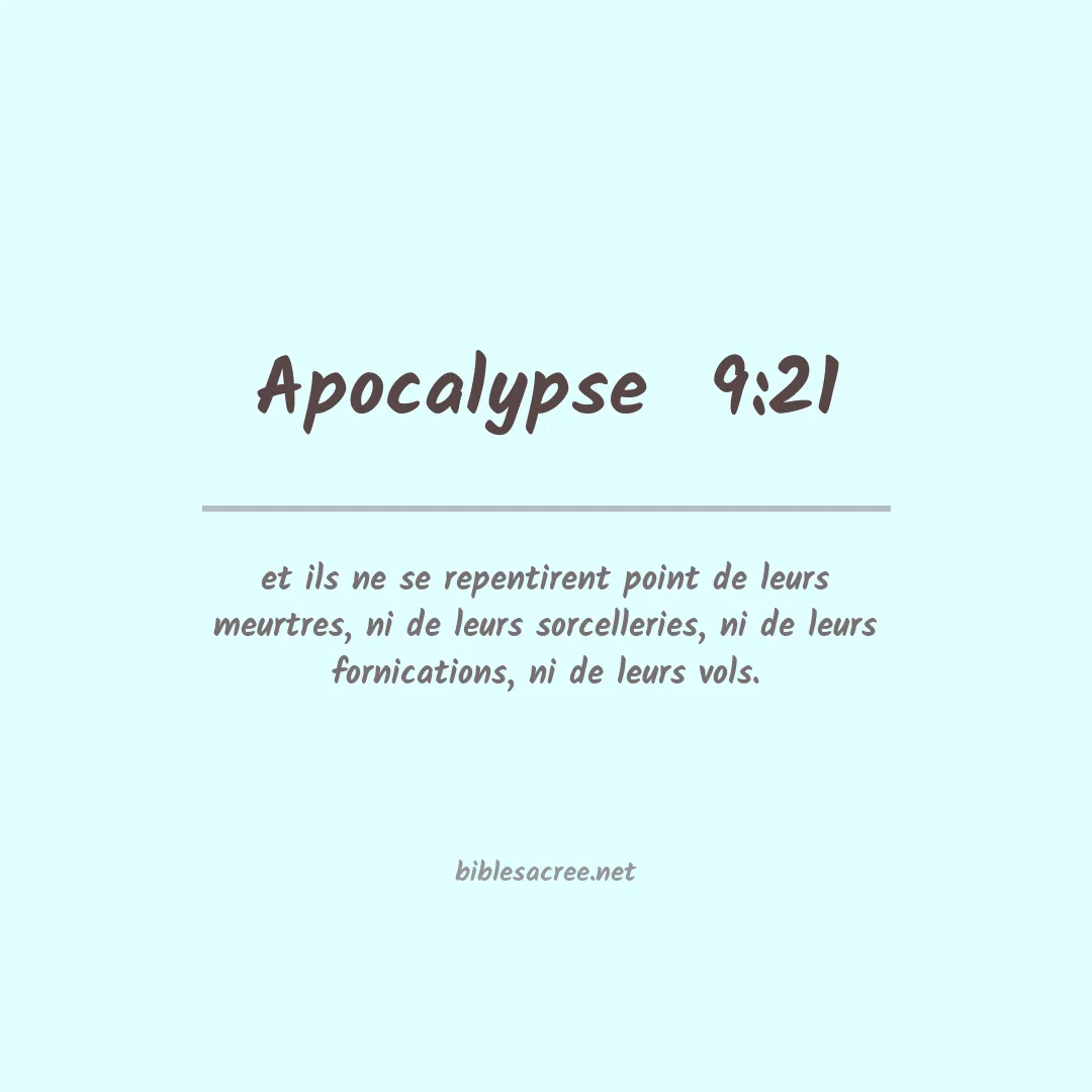 Apocalypse  - 9:21