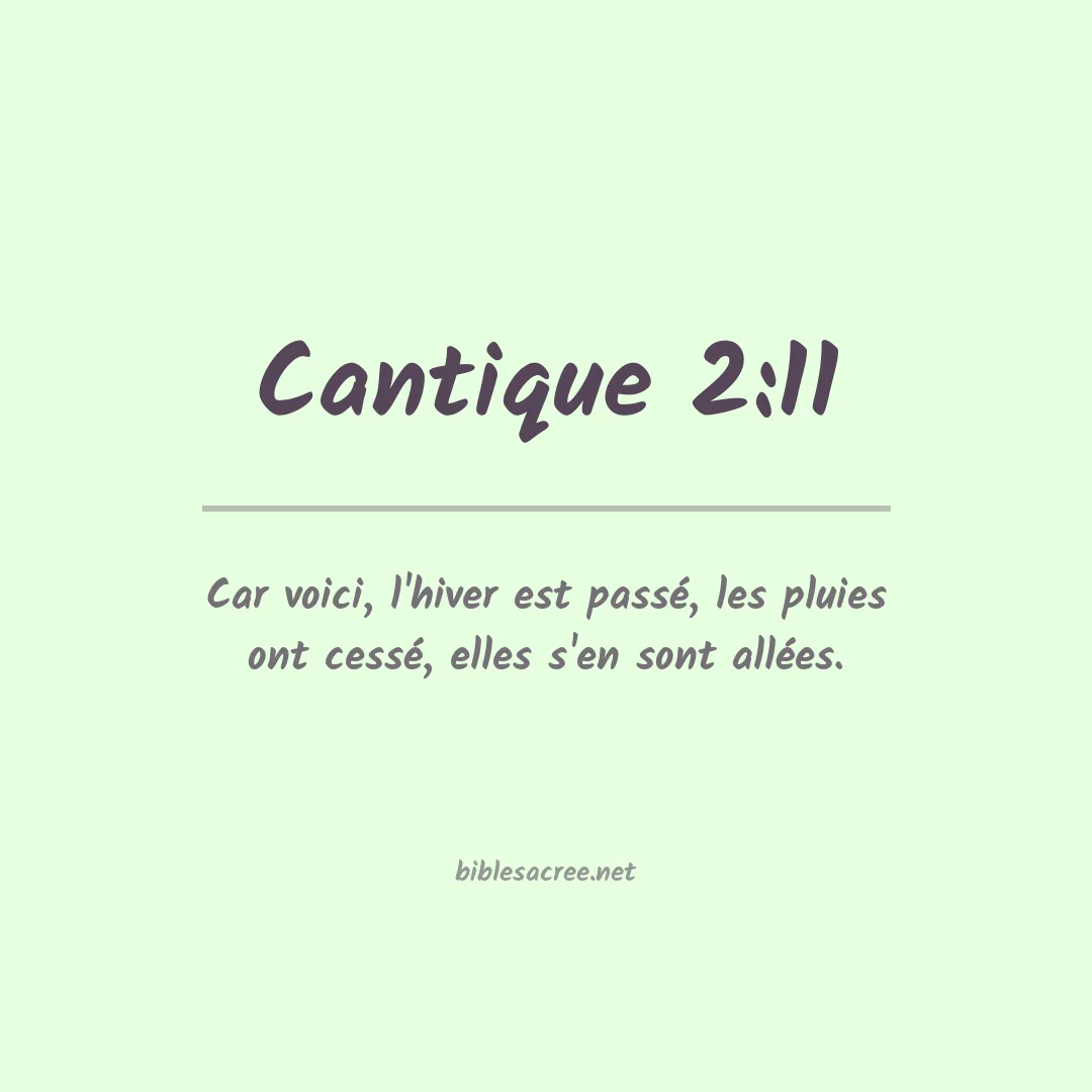 Cantique - 2:11