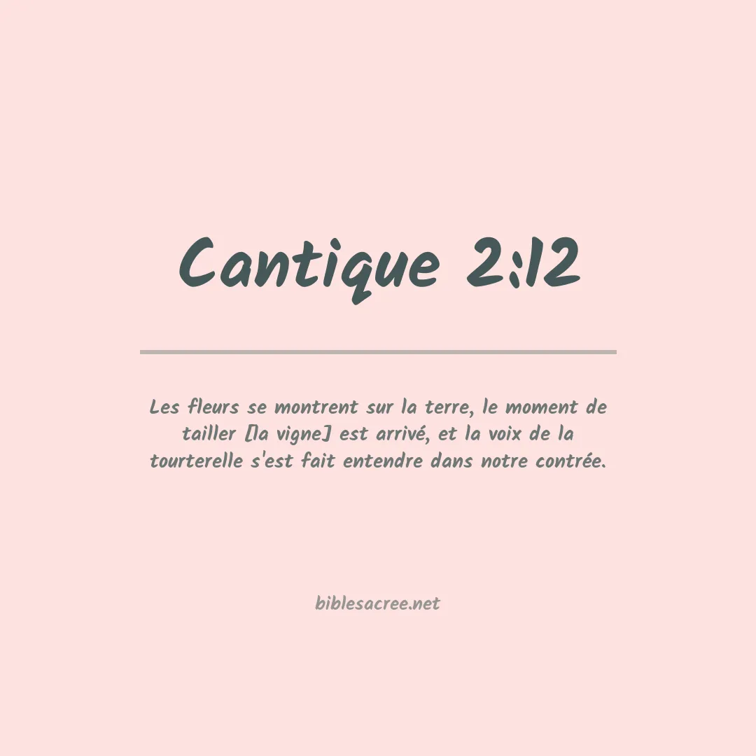 Cantique - 2:12