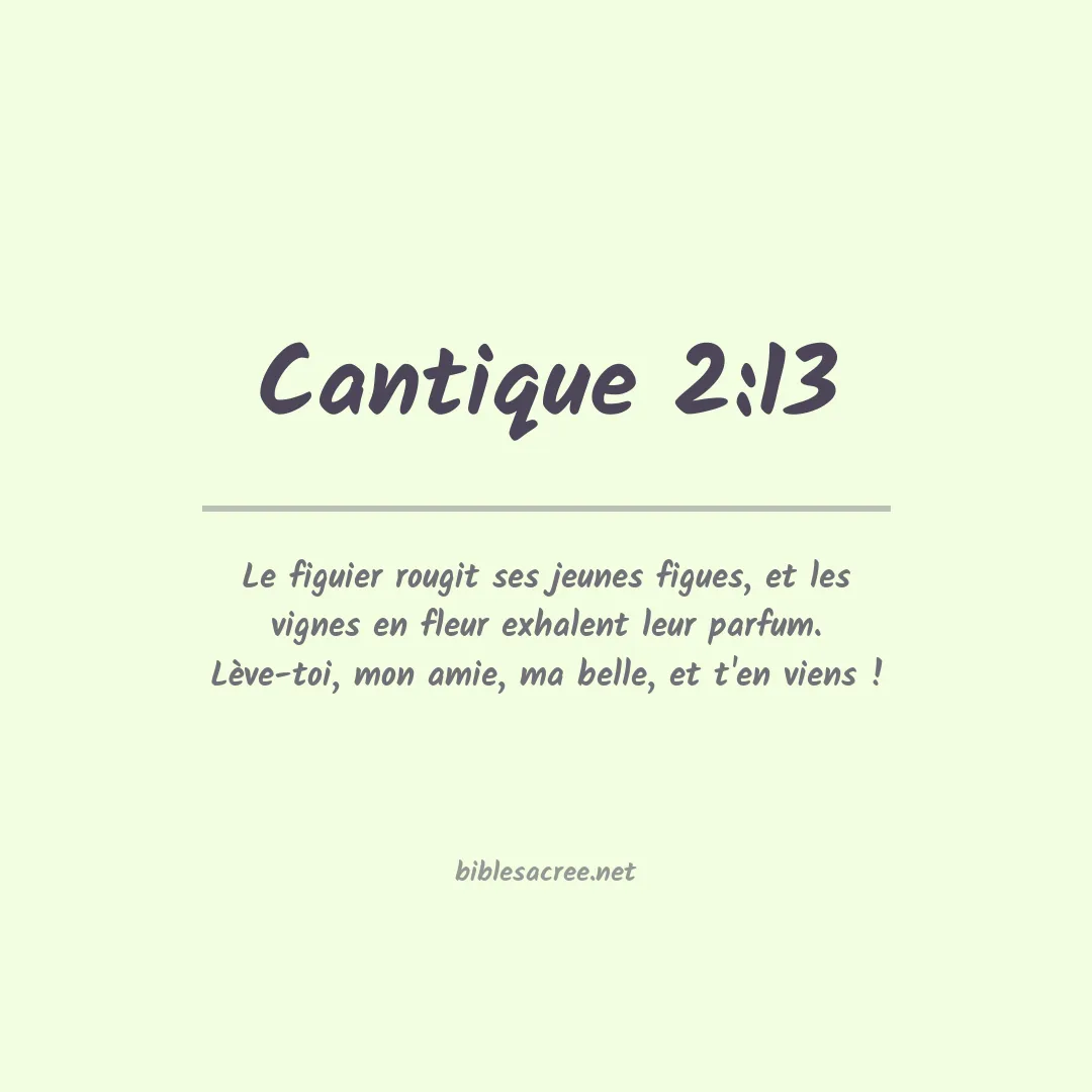 Cantique - 2:13