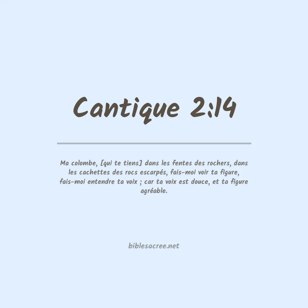 Cantique - 2:14