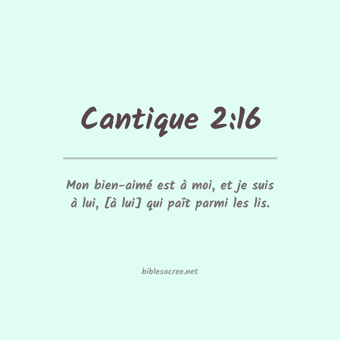 Cantique - 2:16