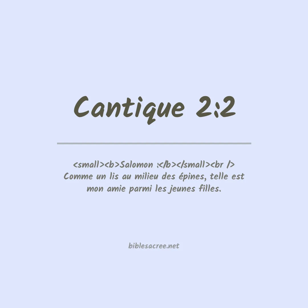 Cantique - 2:2