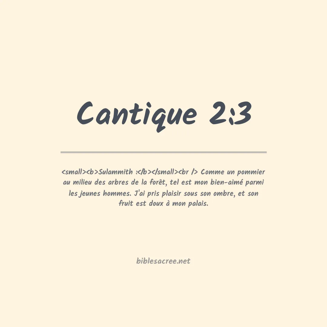 Cantique - 2:3