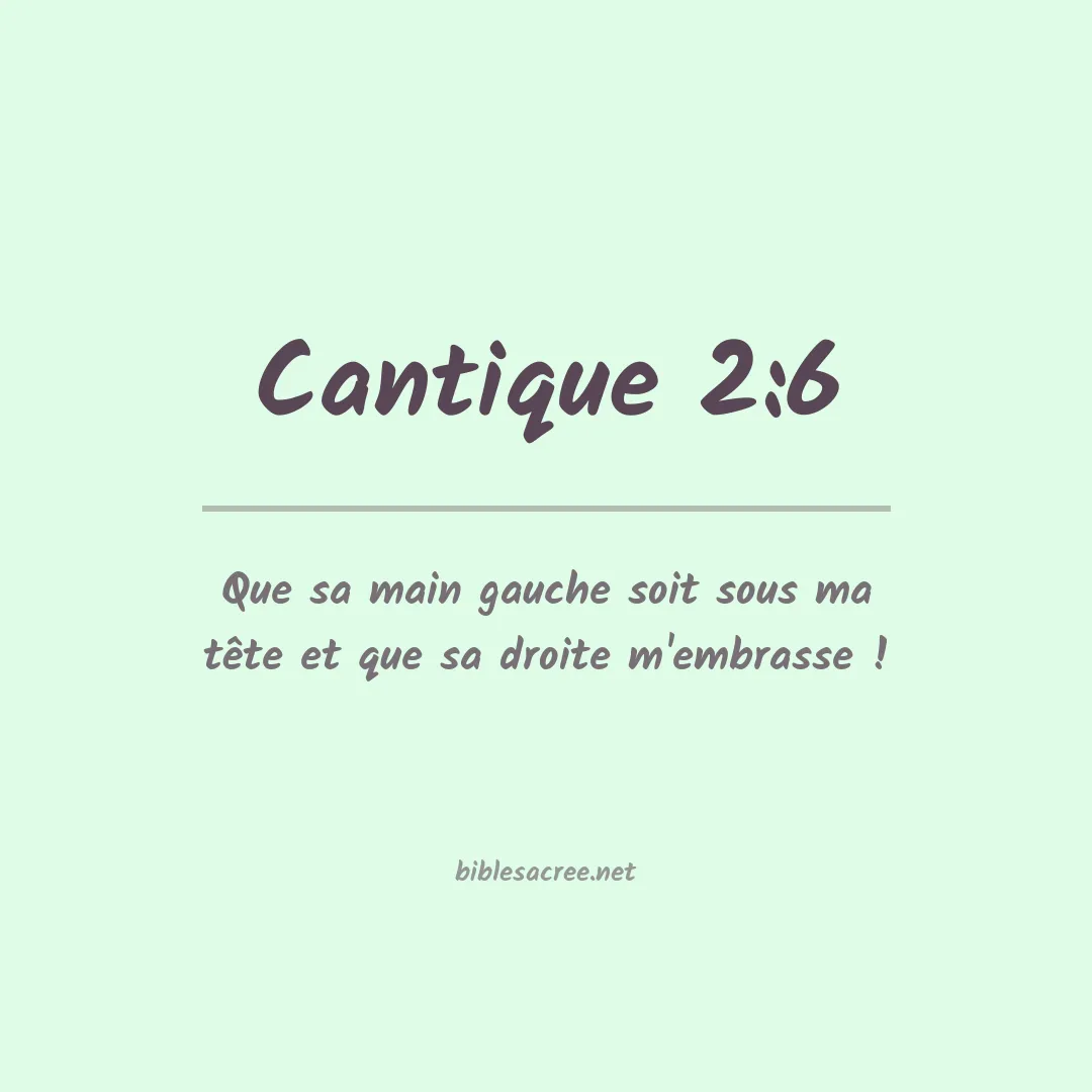 Cantique - 2:6