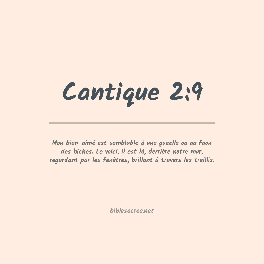 Cantique - 2:9