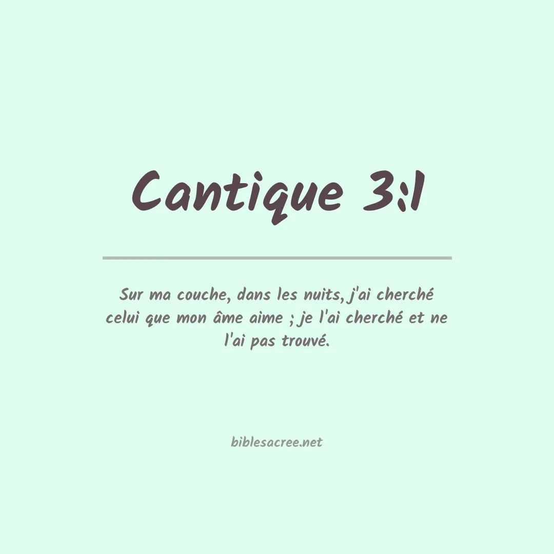 Cantique - 3:1