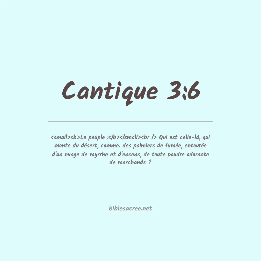 Cantique - 3:6