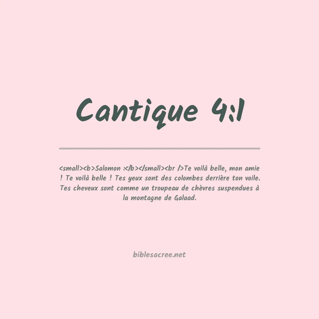 Cantique - 4:1