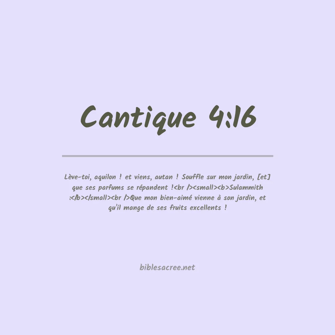 Cantique - 4:16