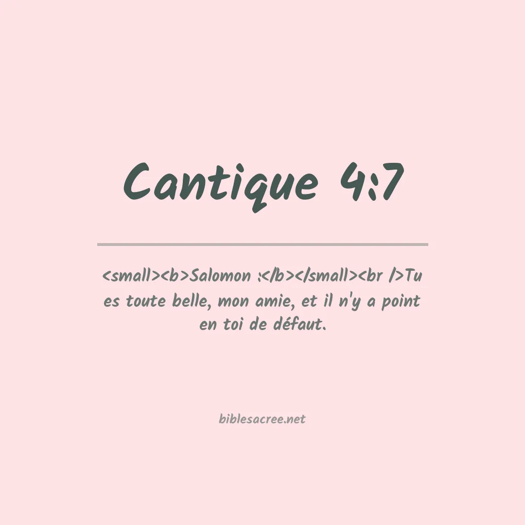 Cantique - 4:7