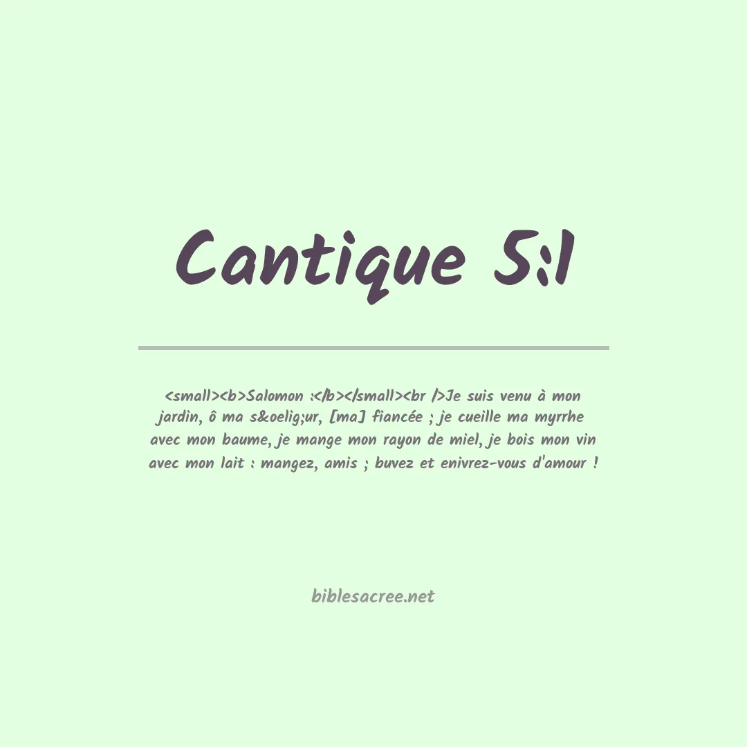 Cantique - 5:1