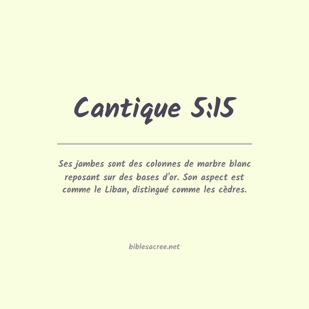 Cantique - 5:15