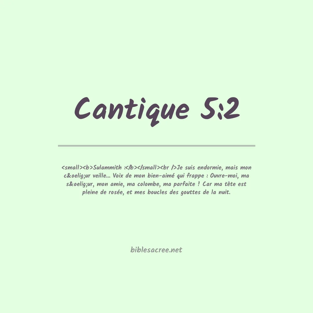 Cantique - 5:2