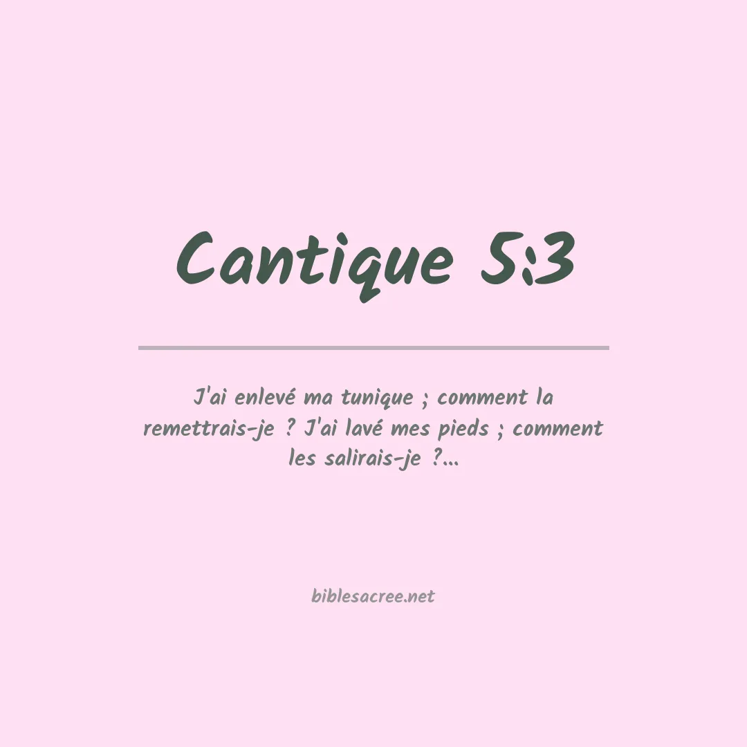 Cantique - 5:3