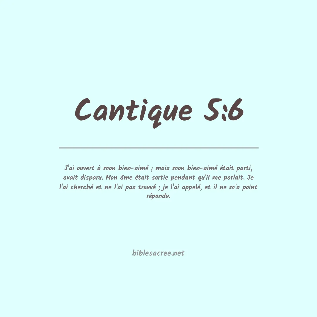 Cantique - 5:6