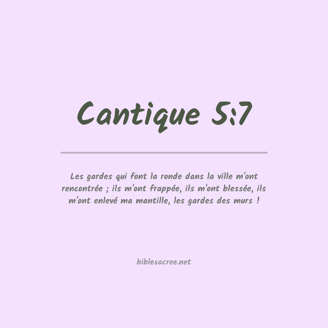 Cantique - 5:7