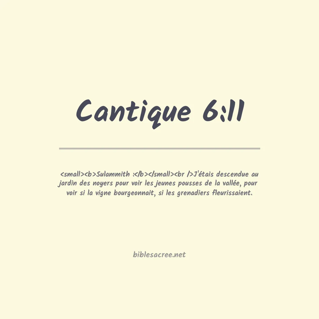 Cantique - 6:11