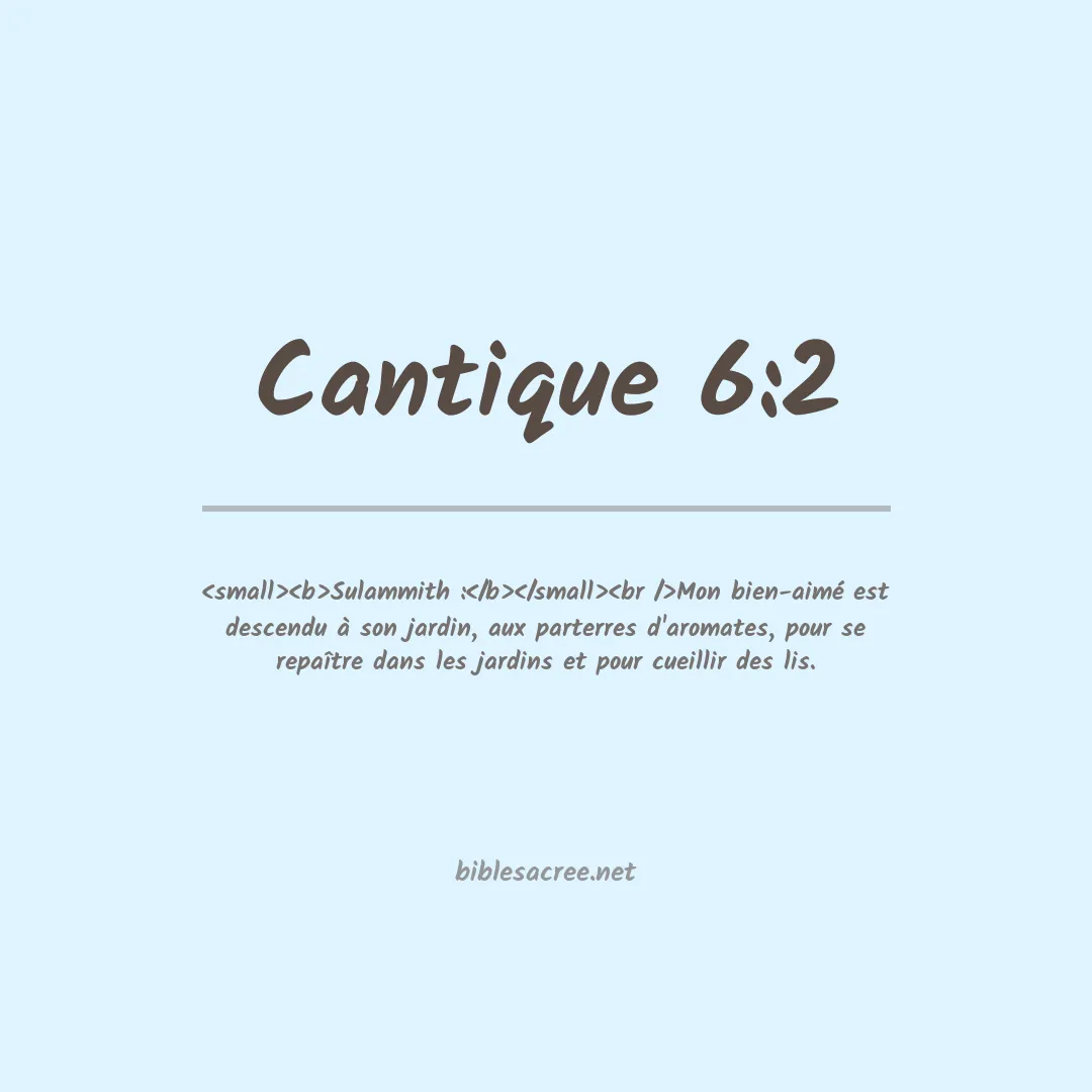 Cantique - 6:2