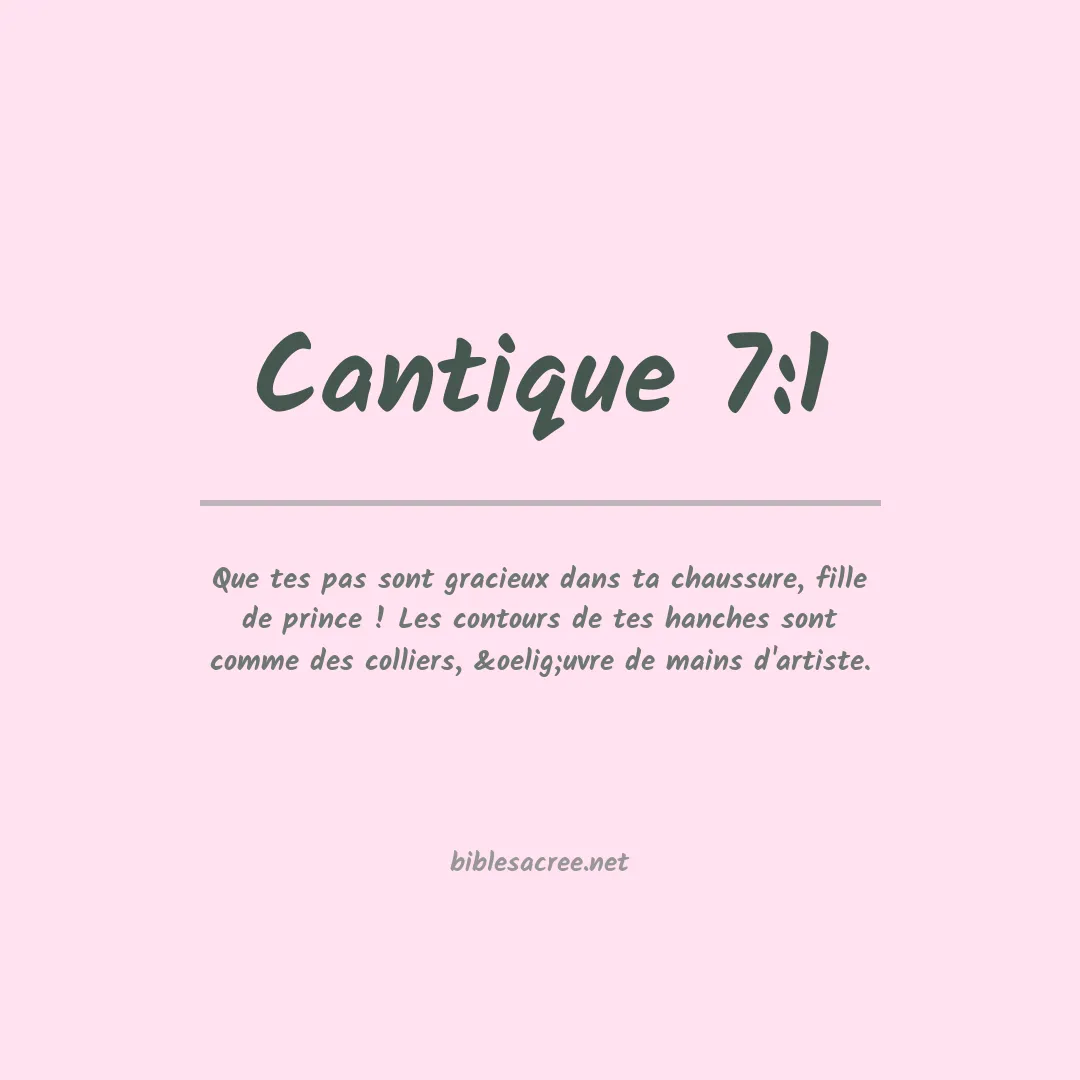 Cantique - 7:1