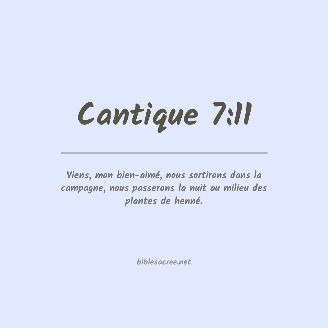 Cantique - 7:11