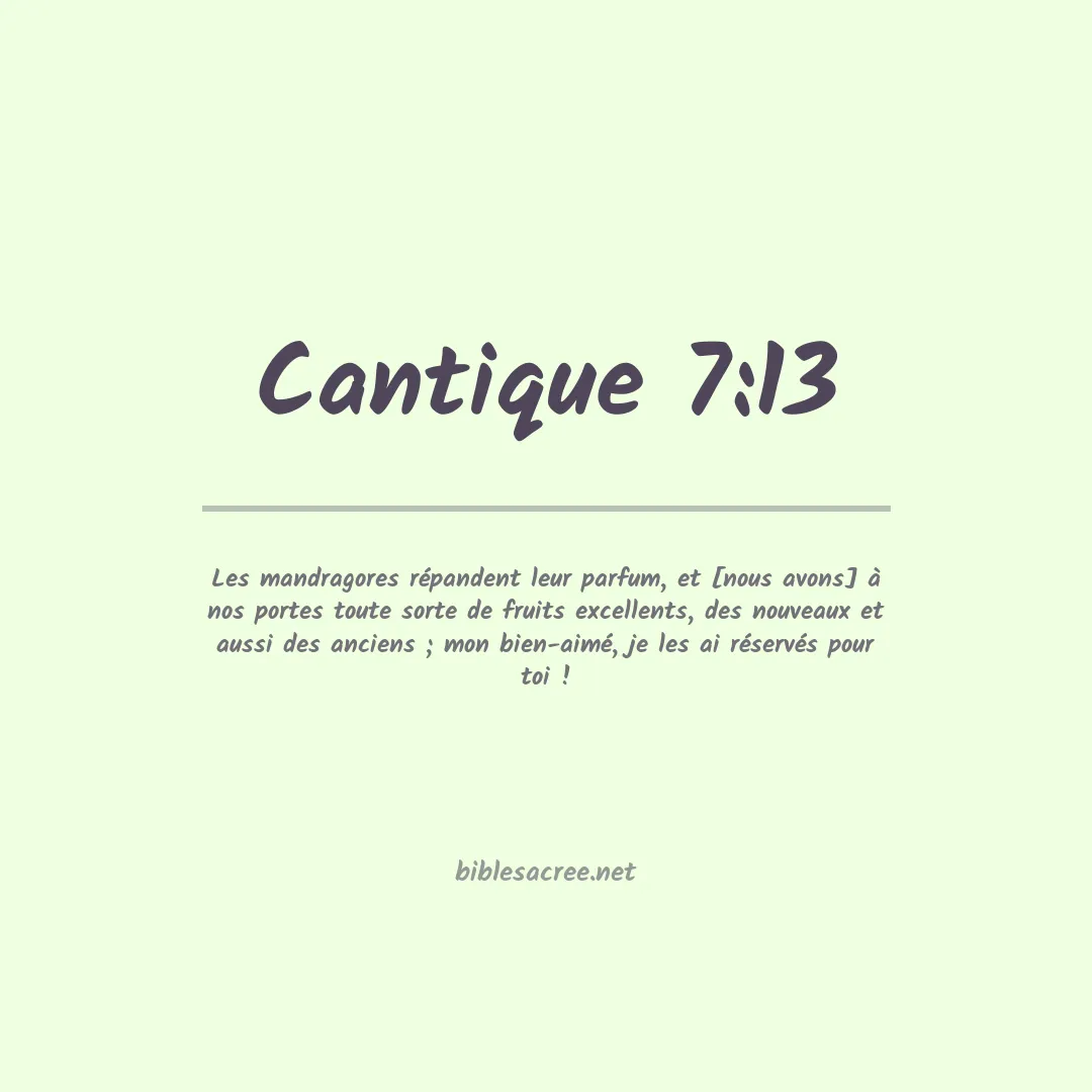 Cantique - 7:13