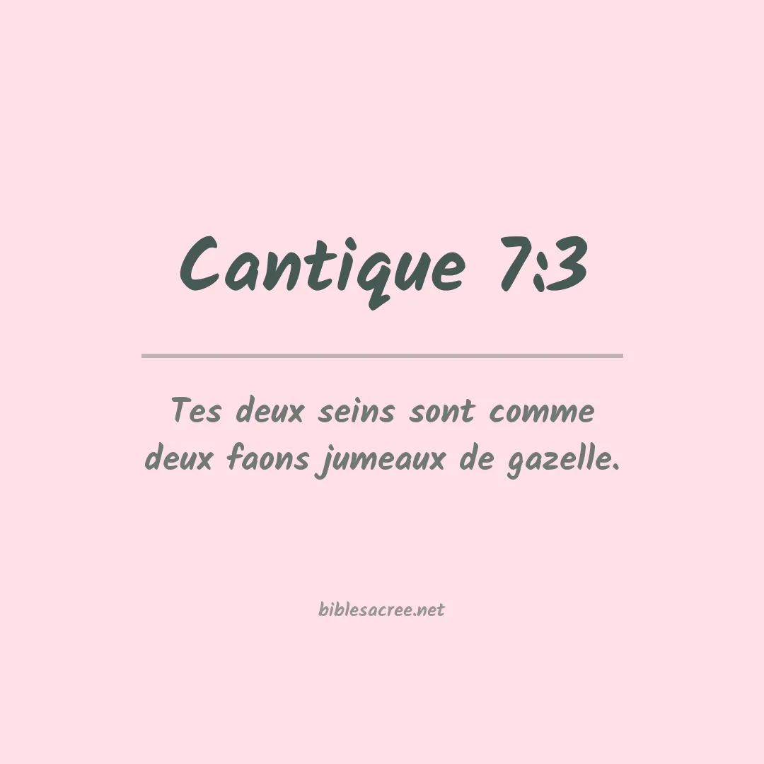 Cantique - 7:3