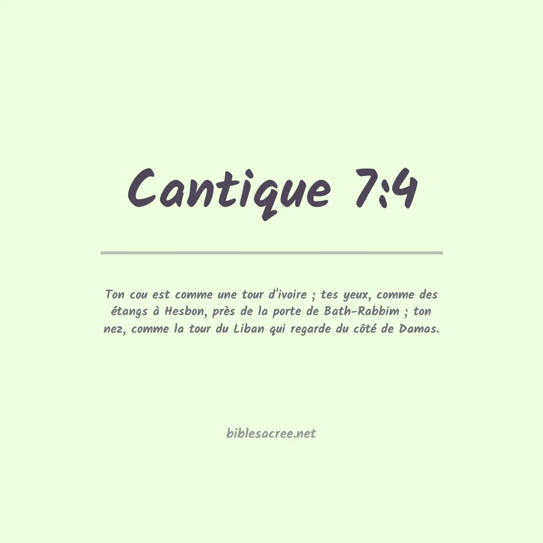Cantique - 7:4