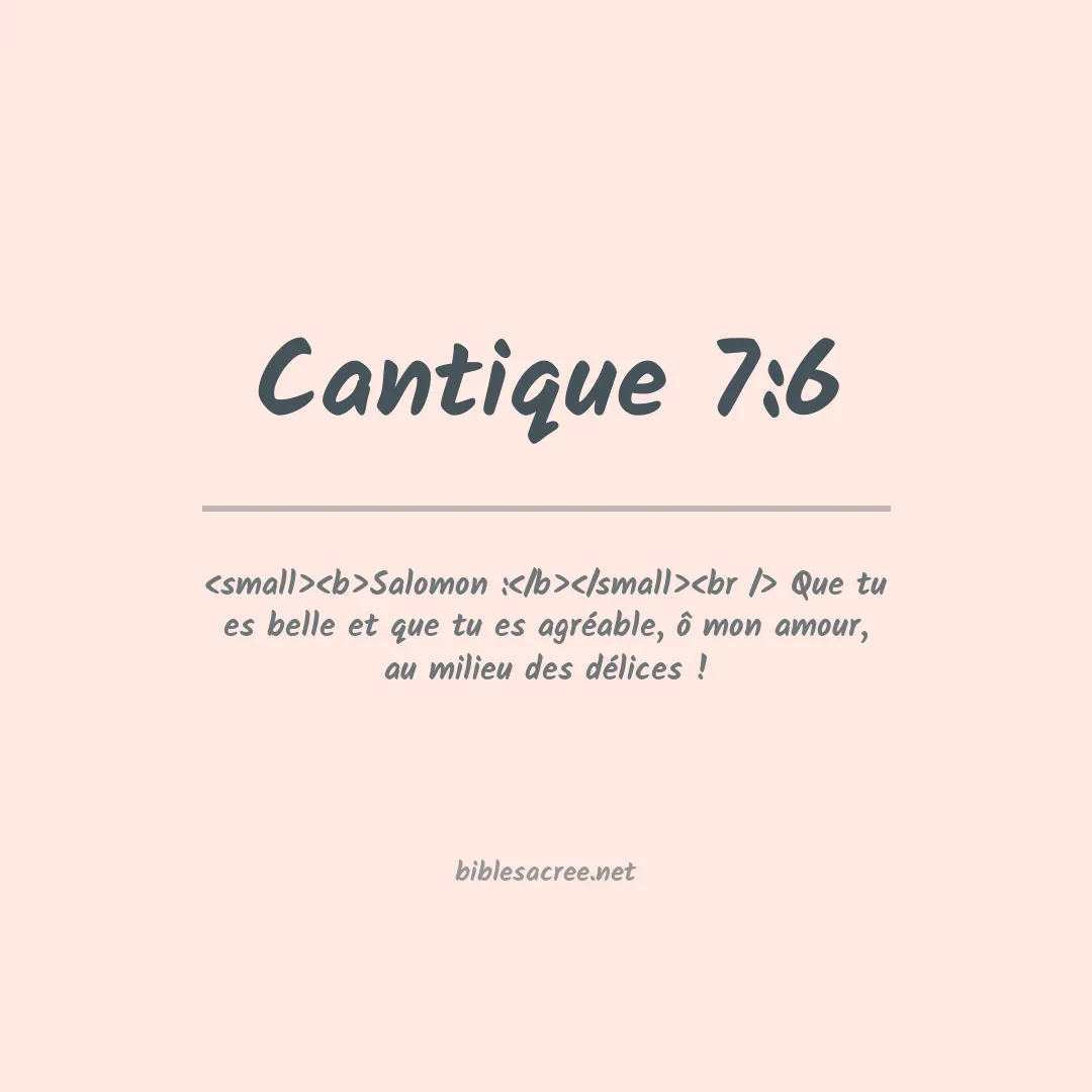 Cantique - 7:6