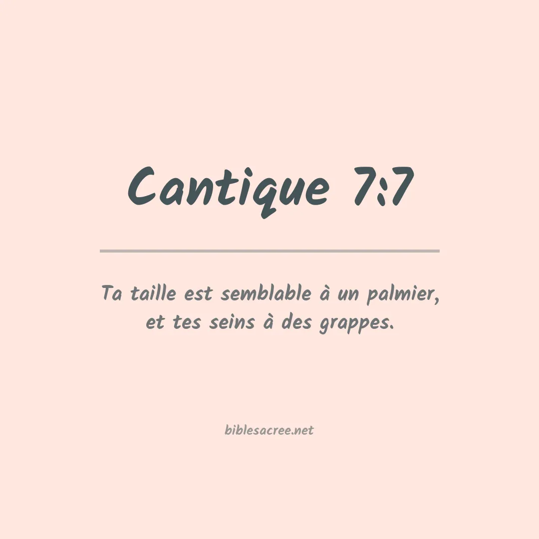 Cantique - 7:7