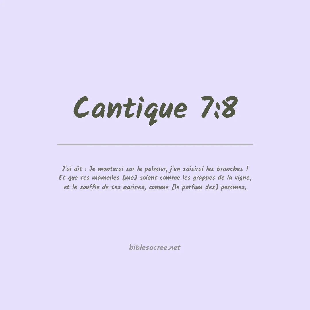 Cantique - 7:8