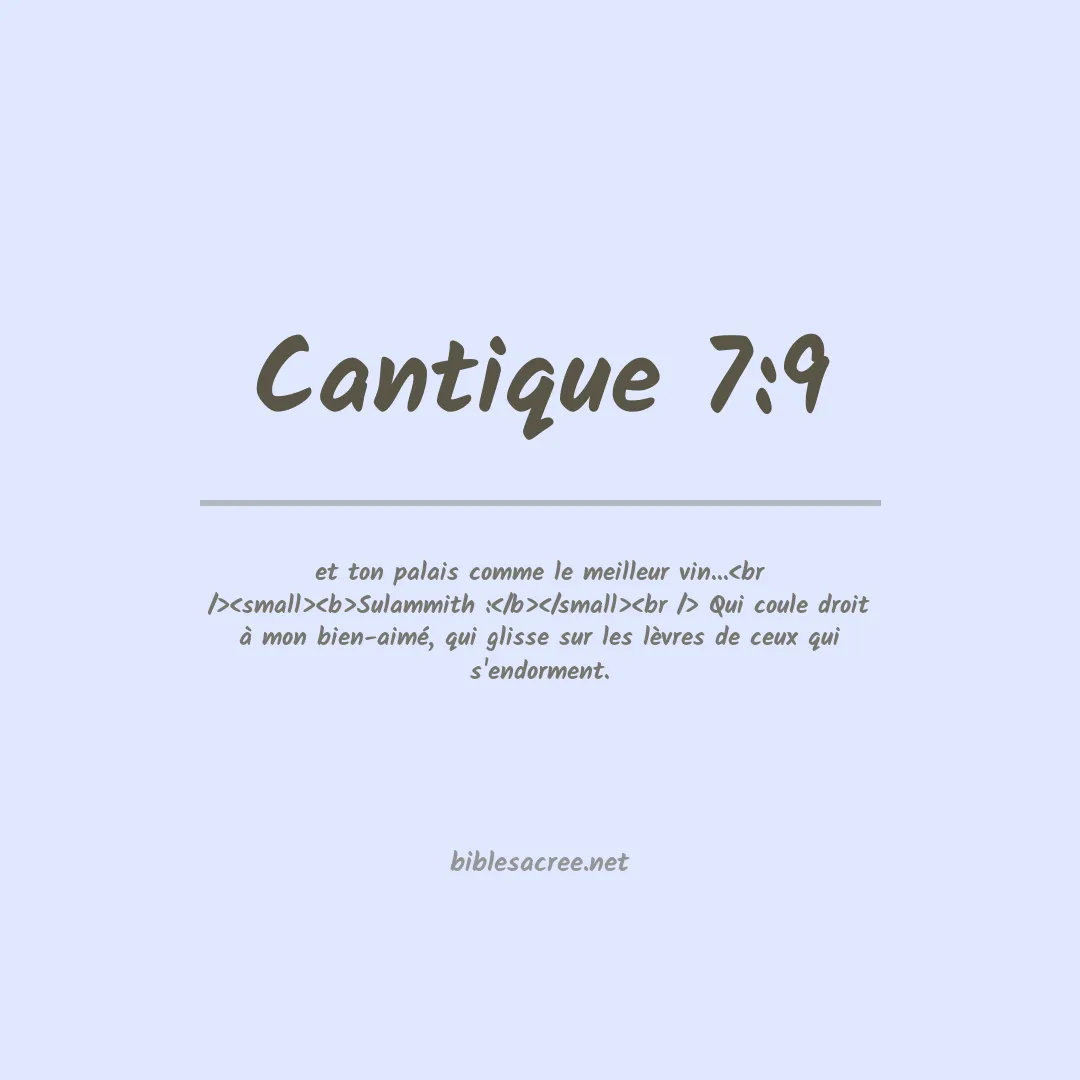 Cantique - 7:9