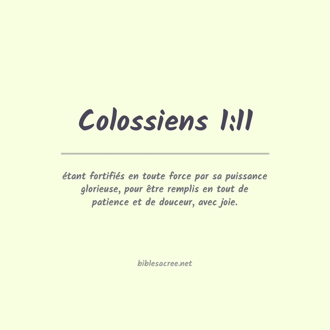 Colossiens - 1:11