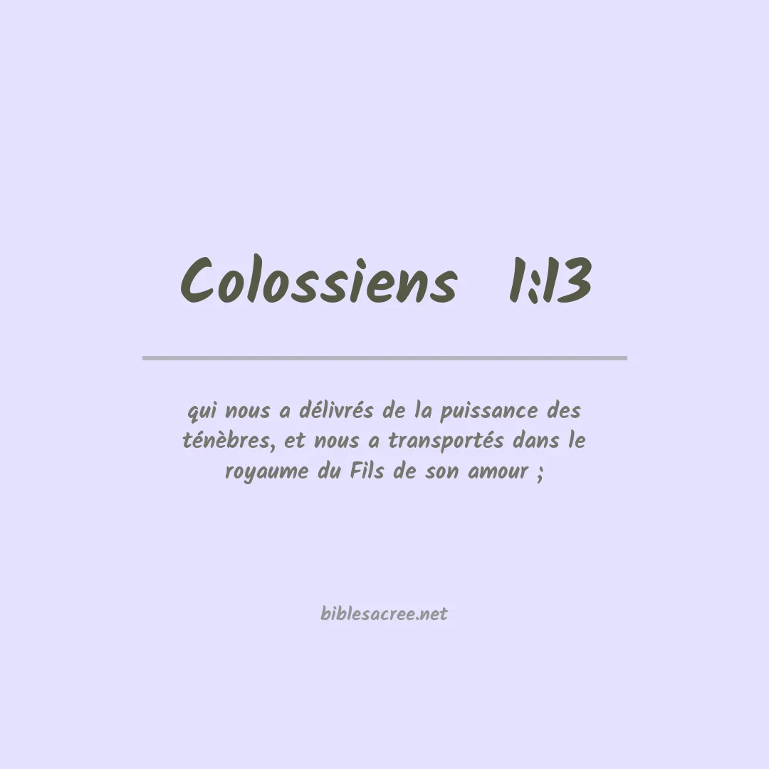 Colossiens  - 1:13
