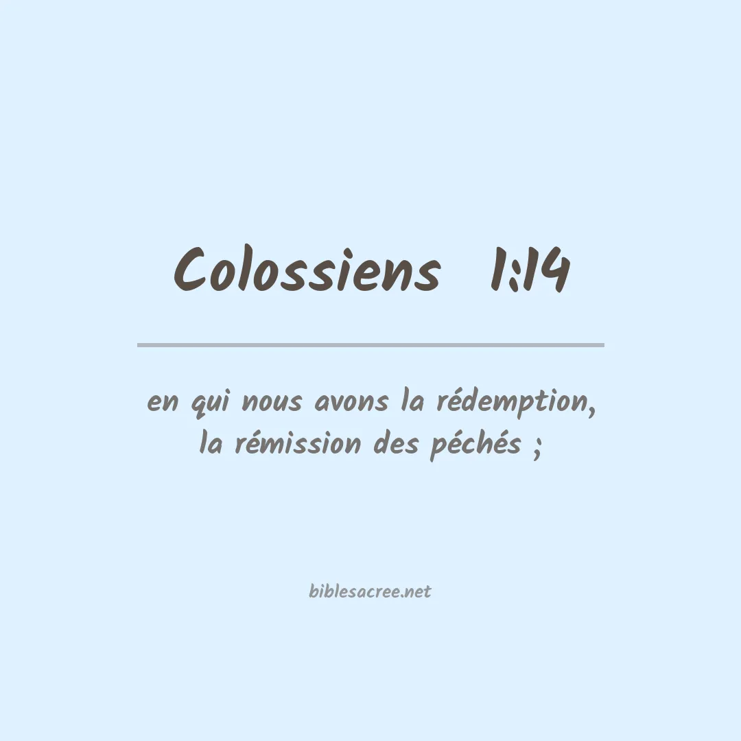 Colossiens  - 1:14