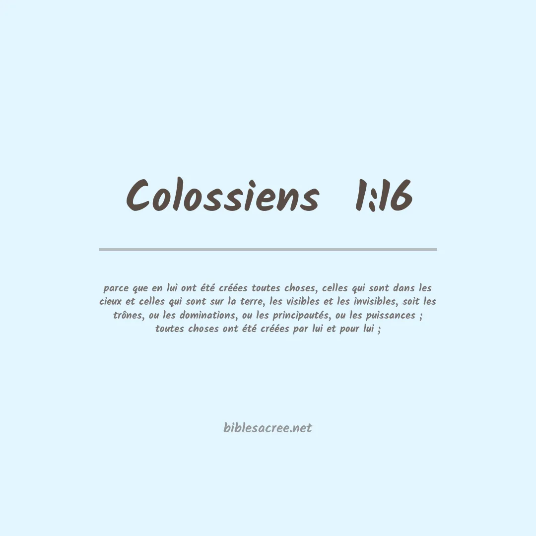 Colossiens  - 1:16