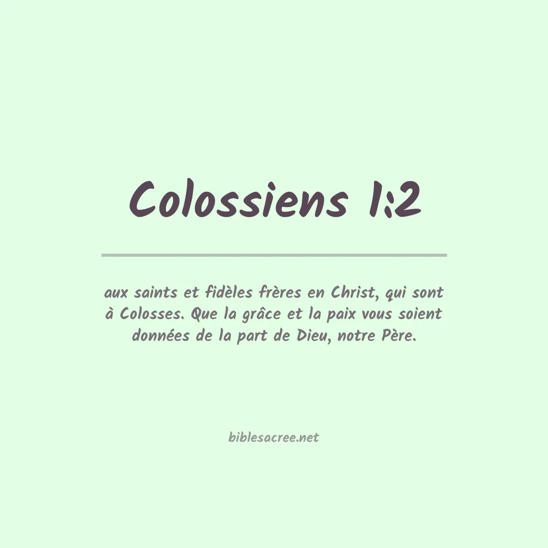 Colossiens - 1:2