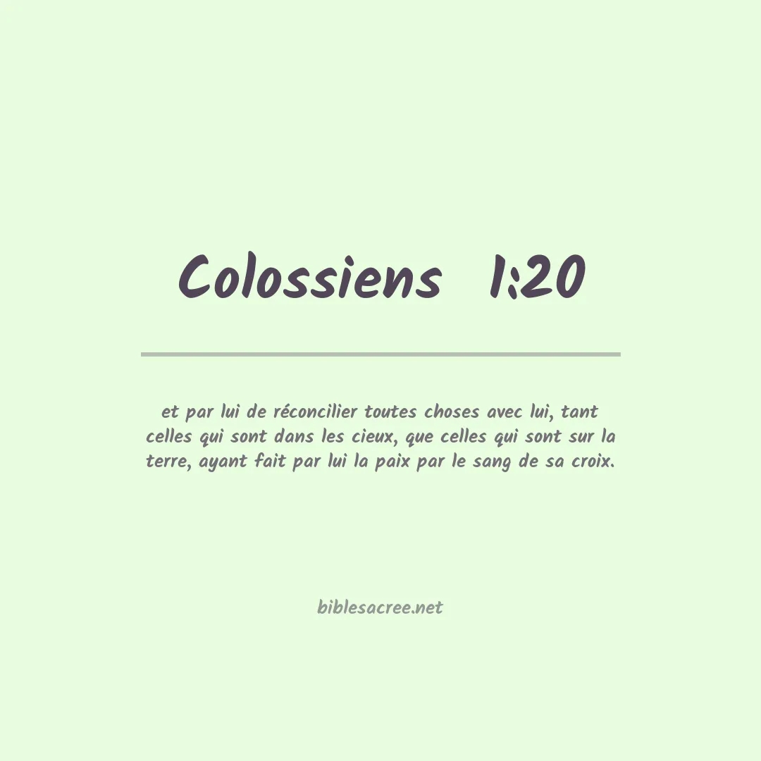 Colossiens  - 1:20