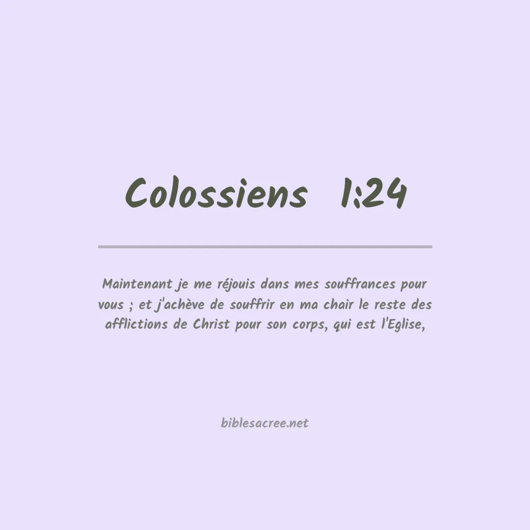 Colossiens  - 1:24