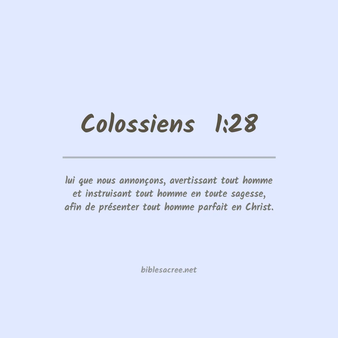 Colossiens  - 1:28